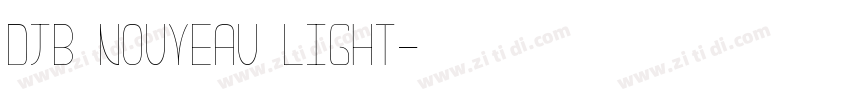 DJB Nouveau Light字体转换